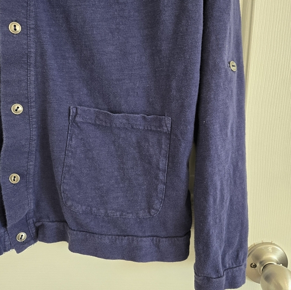 21Men Navy Cardigan with Pockets - Picture 4 of 7